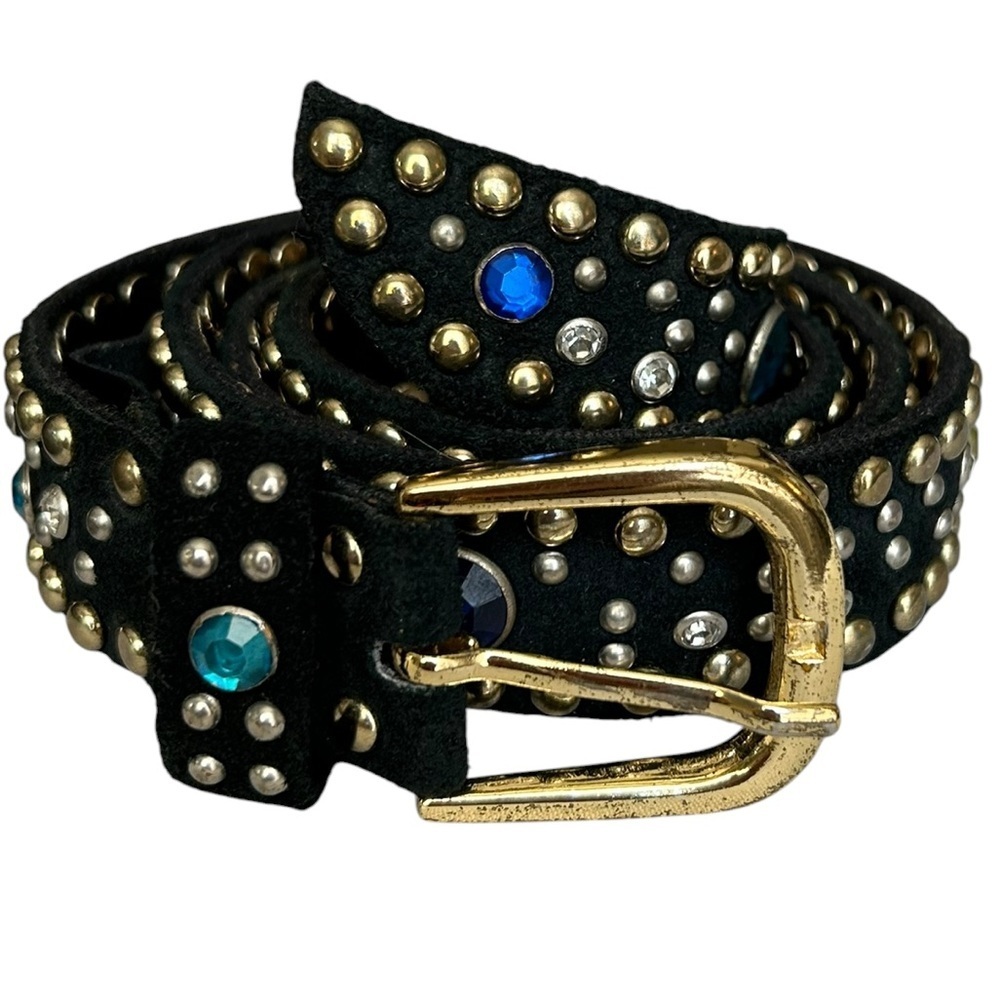 Free People Black Studded Suede Belt - Picture 7 of 10